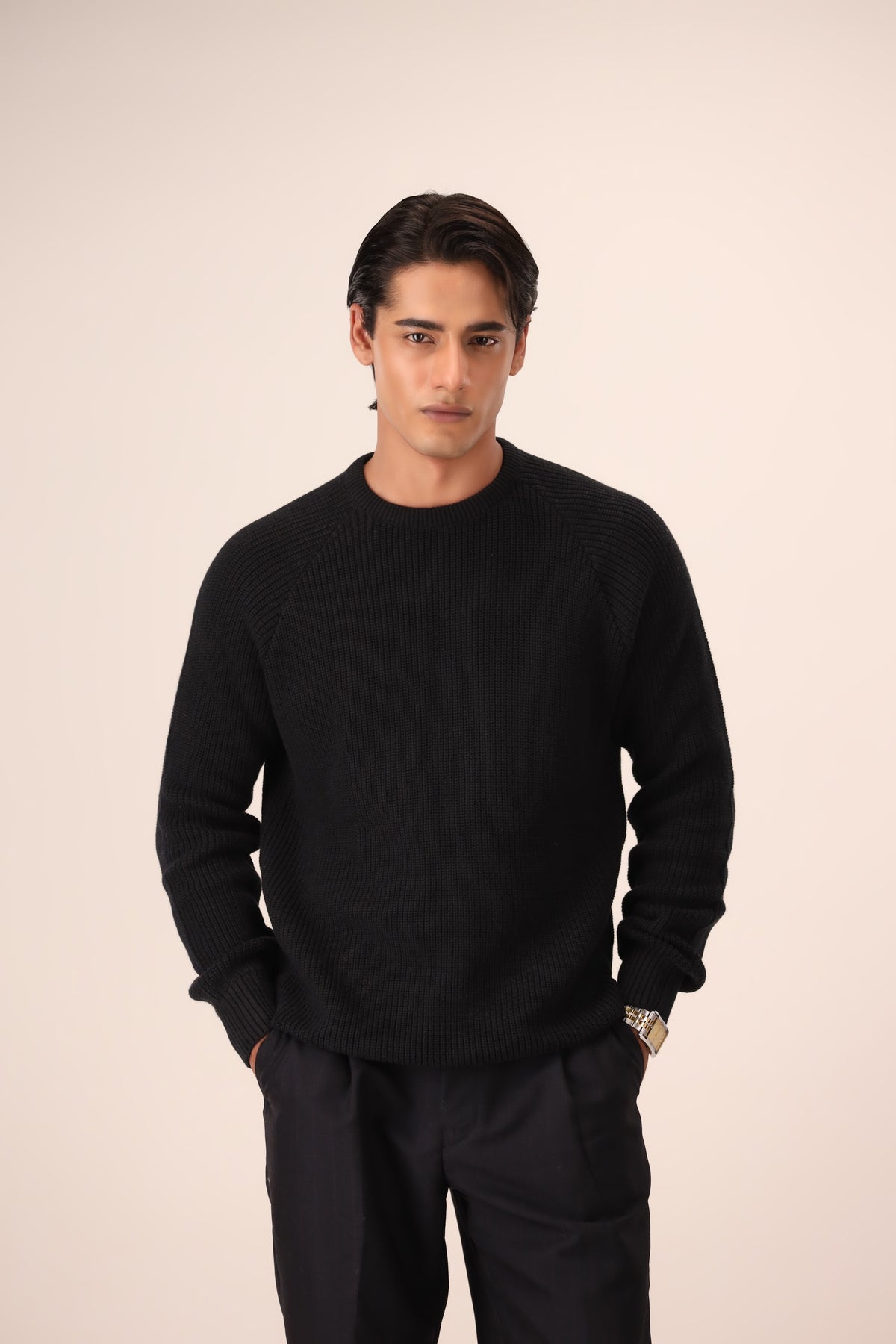 Knitted Crew-Neck Sweaters