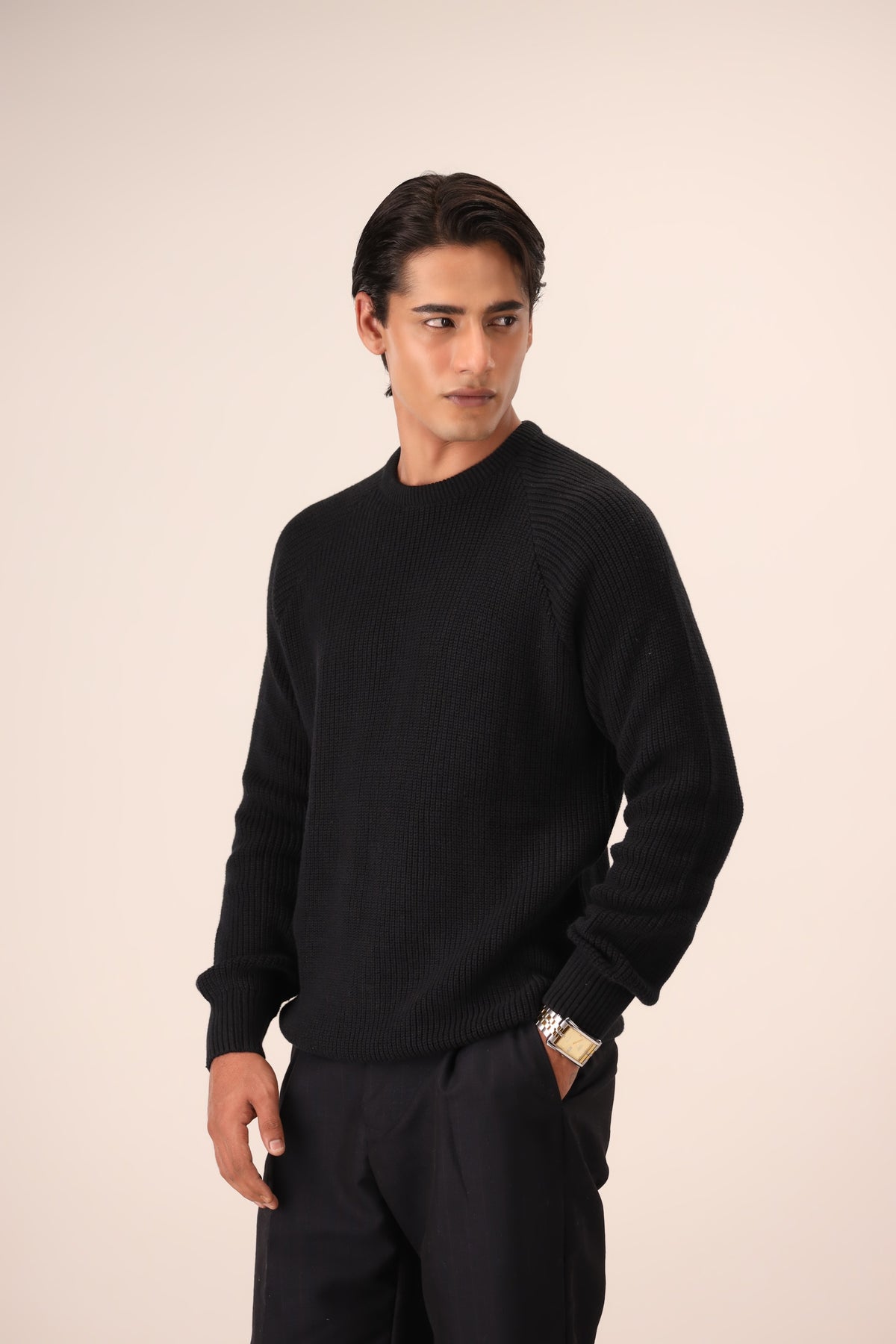 Knitted Crew-Neck Sweaters