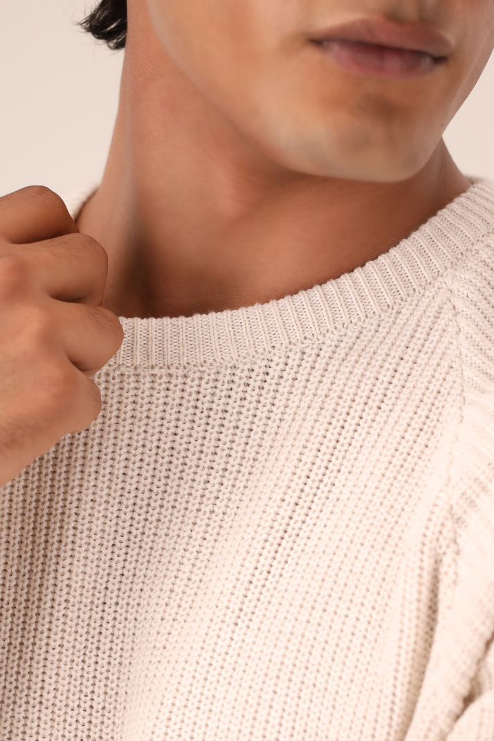 Knitted Crew-Neck Sweaters